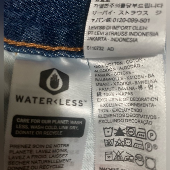 Levi's Western Fit Men's Dark Blue Relaxed Jeans. 100% Cotton - Picture 8 of 12